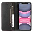 For iPhone 12 GQUTROBE G01 RFID Anti-theft Leather Phone Case(Black) - 3