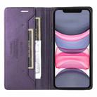 For iPhone 12 GQUTROBE G01 RFID Anti-theft Leather Phone Case(Purple) - 3