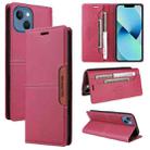 For iPhone 14 / 13 GQUTROBE G01 RFID Anti-theft Leather Phone Case(Red) - 1