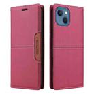 For iPhone 14 / 13 GQUTROBE G01 RFID Anti-theft Leather Phone Case(Red) - 2