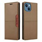 For iPhone 14 / 13 GQUTROBE G01 RFID Anti-theft Leather Phone Case(Brown) - 2