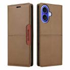 For iPhone 16 GQUTROBE G01 RFID Anti-theft Leather Phone Case(Brown) - 2