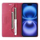 For iPhone 16 Plus GQUTROBE G01 RFID Anti-theft Leather Phone Case(Red) - 3