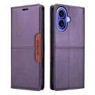 For iPhone 16 Plus GQUTROBE G01 RFID Anti-theft Leather Phone Case(Purple) - 2