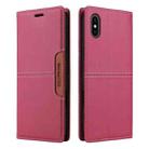 For iPhone XS / X GQUTROBE G01 RFID Anti-theft Leather Phone Case(Red) - 2