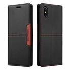 For iPhone XS / X GQUTROBE G01 RFID Anti-theft Leather Phone Case(Black) - 2