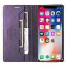 For iPhone XS / X GQUTROBE G01 RFID Anti-theft Leather Phone Case(Purple) - 3