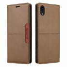 For iPhone XR GQUTROBE G01 RFID Anti-theft Leather Phone Case(Brown) - 2