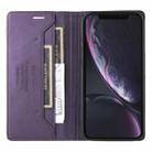 For iPhone XR GQUTROBE G01 RFID Anti-theft Leather Phone Case(Purple) - 3