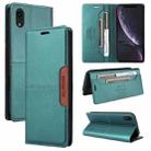 For iPhone XR GQUTROBE G01 RFID Anti-theft Leather Phone Case(Green) - 1