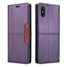 For iPhone XS Max GQUTROBE G01 RFID Anti-theft Leather Phone Case(Purple) - 2