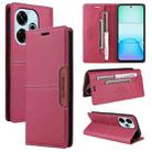 For Redmi 13 4G GQUTROBE G01 RFID Anti-theft Leather Phone Case(Red) - 1