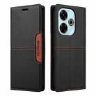 For Redmi 13 4G GQUTROBE G01 RFID Anti-theft Leather Phone Case(Black) - 2