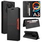 For Redmi A3 4G GQUTROBE G01 RFID Anti-theft Leather Phone Case(Black) - 1