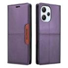 For Redmi 12 4G GQUTROBE G01 RFID Anti-theft Leather Phone Case(Purple) - 2
