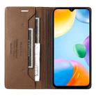 For Redmi 10C GQUTROBE G01 RFID Anti-theft Leather Phone Case(Brown) - 3