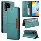 For Redmi 10C GQUTROBE G01 RFID Anti-theft Leather Phone Case(Green) - 1