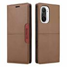 For Redmi K40 GQUTROBE G01 RFID Anti-theft Leather Phone Case(Brown) - 2