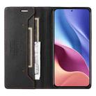 For Redmi K40 GQUTROBE G01 RFID Anti-theft Leather Phone Case(Black) - 3