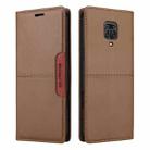 For Redmi Note 9S GQUTROBE G01 RFID Anti-theft Leather Phone Case(Brown) - 2