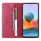 For Redmi Note 10 Pro 4G GQUTROBE G01 RFID Anti-theft Leather Phone Case(Red) - 3