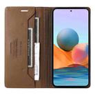 For Redmi Note 10 Pro 4G GQUTROBE G01 RFID Anti-theft Leather Phone Case(Brown) - 3