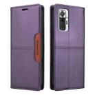 For Redmi Note 10 Pro 4G GQUTROBE G01 RFID Anti-theft Leather Phone Case(Purple) - 2