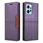 For Redmi Note 12 4G GQUTROBE G01 RFID Anti-theft Leather Phone Case(Purple) - 2