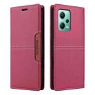 For Redmi Note 12 5G GQUTROBE G01 RFID Anti-theft Leather Phone Case(Red) - 2