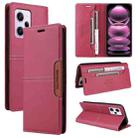 For Redmi Note 12 Pro 5G GQUTROBE G01 RFID Anti-theft Leather Phone Case(Red) - 1