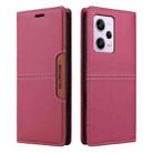 For Redmi Note 12 Pro 5G GQUTROBE G01 RFID Anti-theft Leather Phone Case(Red) - 2