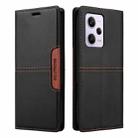 For Redmi Note 12 Pro 5G GQUTROBE G01 RFID Anti-theft Leather Phone Case(Black) - 2