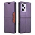 For Redmi Note 12 Pro 5G GQUTROBE G01 RFID Anti-theft Leather Phone Case(Purple) - 2