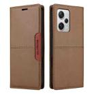 For Redmi Note 12 Pro+ GQUTROBE G01 RFID Anti-theft Leather Phone Case(Brown) - 2