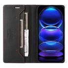 For Redmi Note 12 Pro+ GQUTROBE G01 RFID Anti-theft Leather Phone Case(Black) - 3