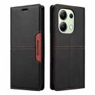 For Redmi Note 13 4G GQUTROBE G01 RFID Anti-theft Leather Phone Case(Black) - 2