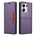 For Redmi Note 13 4G GQUTROBE G01 RFID Anti-theft Leather Phone Case(Purple) - 2