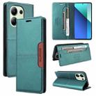 For Redmi Note 13 4G GQUTROBE G01 RFID Anti-theft Leather Phone Case(Green) - 1