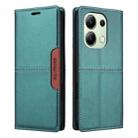 For Redmi Note 13 4G GQUTROBE G01 RFID Anti-theft Leather Phone Case(Green) - 2