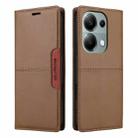 For Redmi Note 13 Pro 4G GQUTROBE G01 RFID Anti-theft Leather Phone Case(Brown) - 2