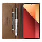 For Redmi Note 13 Pro 4G GQUTROBE G01 RFID Anti-theft Leather Phone Case(Brown) - 3