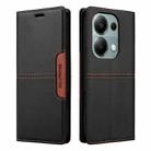 For Redmi Note 13 Pro 4G GQUTROBE G01 RFID Anti-theft Leather Phone Case(Black) - 2