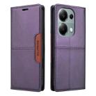 For Redmi Note 13 Pro 4G GQUTROBE G01 RFID Anti-theft Leather Phone Case(Purple) - 2
