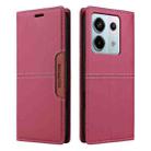 For Redmi Note 13 Pro 5G GQUTROBE G01 RFID Anti-theft Leather Phone Case(Red) - 2