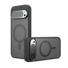 For Google Pixel 9 / 9 Pro Armor MagSafe Precise Hole PC Hybrid TPU Phone Case(Frosted Black) - 1