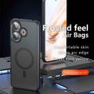 For Redmi 13 4G Global / 5G Global Armor MagSafe Precise Hole PC Hybrid TPU Phone Case(Frosted Black) - 2