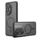 For Honor 300 Pro / 300 Ultra Armor MagSafe Precise Hole PC Hybrid TPU Phone Case(Frosted Black) - 1
