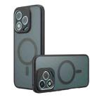 For Honor 400 Lite Global Armor MagSafe Precise Hole PC Hybrid TPU Phone Case(Frosted Black) - 1