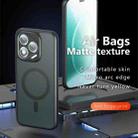 For Honor 400 Lite Global Armor MagSafe Precise Hole PC Hybrid TPU Phone Case(Frosted Black) - 2
