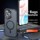 For Honor 400 Pro Global 160.8mm Armor MagSafe Precise Hole PC Hybrid TPU Phone Case(Frosted Black) - 2